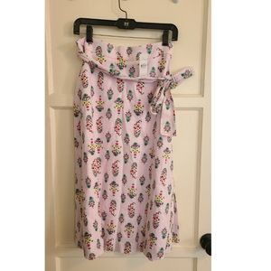 NWT Ann Taylor linen floral midi